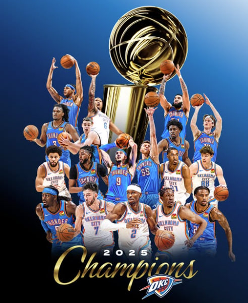تیم بسکتبال اوکلاهاما سیتی تاندر برای نخستین بارقهرمان NBA شد