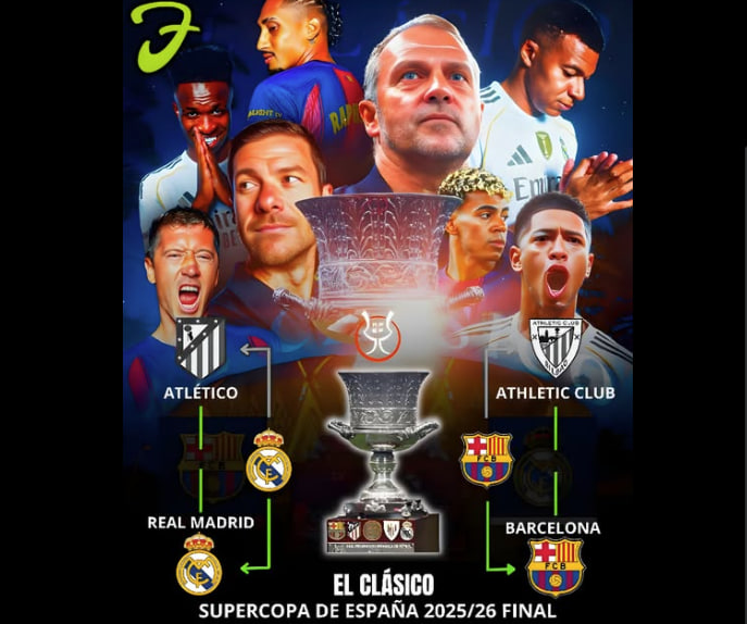 ال‌کلاسیکو فینال سوپرجام اسپانیا؛ نبرد بزرگ رئال و بارسا